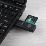 Leitor de Cartões USB 3.0 2 em 1, Super Velocidade 5Gbps, Suporta Cartão SD / TF