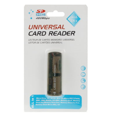 Leitor de Cartões USB 2.0 Multi, Suporta Cartões SD/MMC, MS, TF, M2