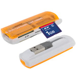 Leitor de Cartões USB 2.0 Multi, Suporta Cartões SD/MMC, MS, TF, M2