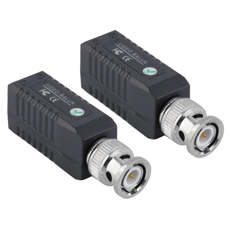 2 UN Transceptor Balun de Vídeo Passivo BNC Torcido para CCTV 1 Canal, 203A