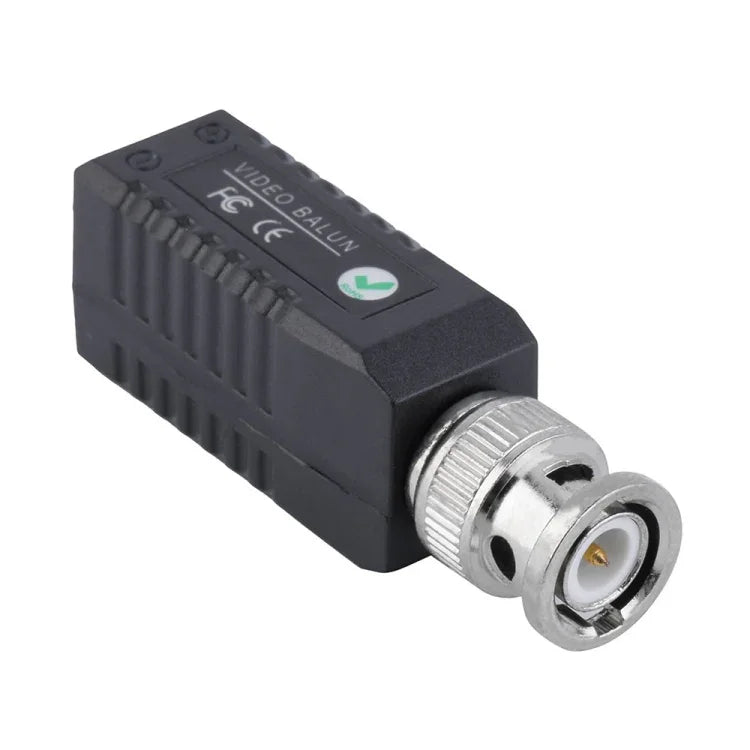 2 UN Transceptor Balun de Vídeo Passivo BNC Torcido para CCTV 1 Canal, 203A