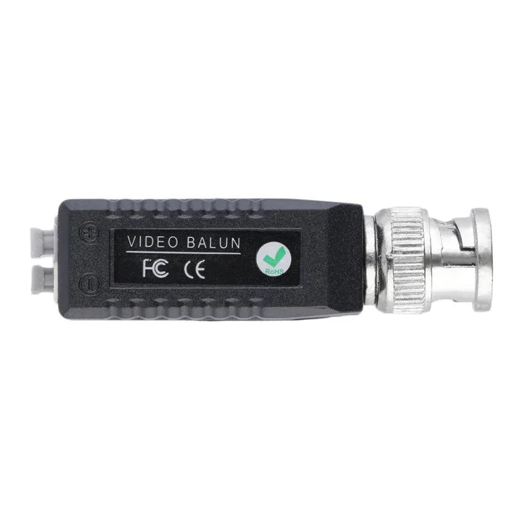 2 UN Transceptor Balun de Vídeo Passivo BNC Torcido para CCTV 1 Canal, 203A