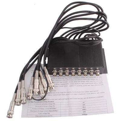 Dispositivo Protetor contra Sobretensão para CCTV de 8 Canais com BNC (CoaxJK/ V8), CoaxJK/ V8