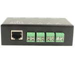 Transceptor Balun Passivo de Vídeo BNC para UTP RJ45 de 4 Canais, QC204