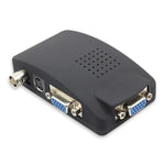 Conversor de Sinal S-Video / BNC para VGA, S-Video / BNC