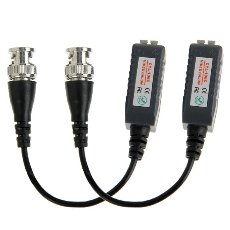 2 Unidades CYL-106C Balun de Vídeo Passivo de Canal Único, CYL-106C
