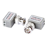 2 Unidades 202C-HD Adaptador Coaxial Balun de Vídeo Passivo CVI/TVI/AHD 1 Canal, 202C-HD