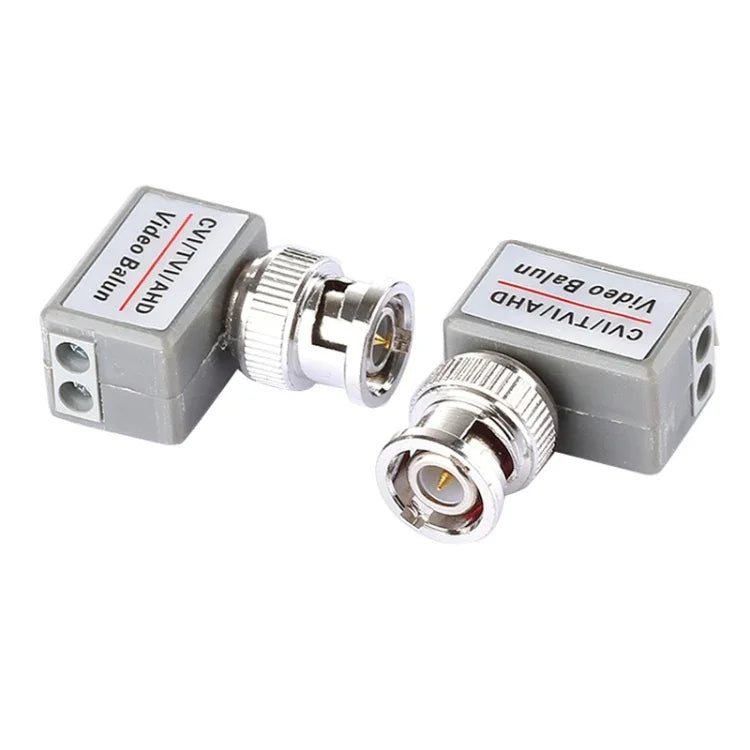 2 Unidades 202C-HD Adaptador Coaxial Balun de Vídeo Passivo CVI/TVI/AHD 1 Canal, 202C-HD