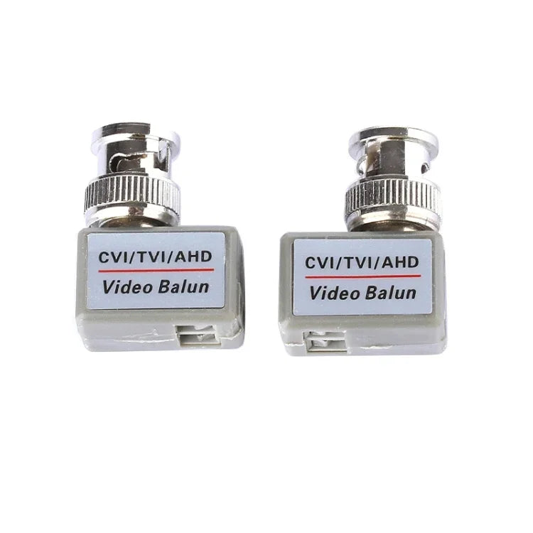 2 Unidades 202C-HD Adaptador Coaxial Balun de Vídeo Passivo CVI/TVI/AHD 1 Canal, 202C-HD