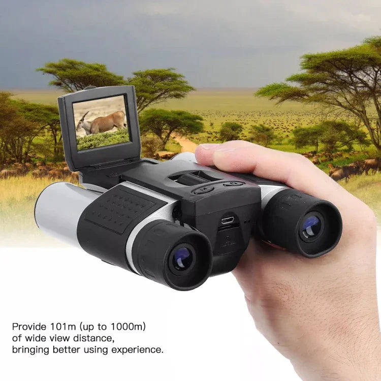 Câmara Digital Binóculos Telescópio DB618B 10X25 Zoom Lente Objetiva 10mm HD 1280x960P Ecrã LCD 1,5 polegadas, DB618B 10X25
