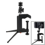 Tripé portátil multi-funções com braçadeira dobrável para câmara digital mini cartão