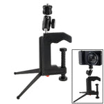 Tripé portátil multi-funções com braçadeira dobrável para câmara digital mini cartão