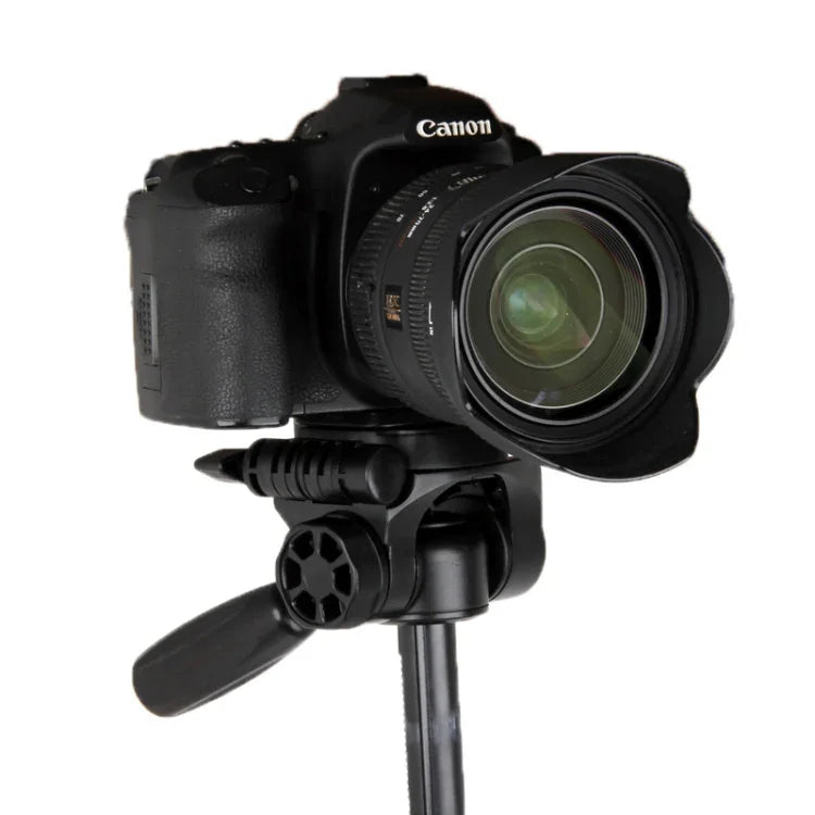 Tripé para câmara YUNTENG com cabeça de amortecimento tridimensional (VCT-690RM)