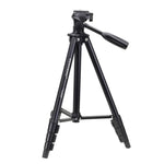 Tripé YUNTENG VCT-681 138cm para Câmaras SLR / Micro-SLR / Digitais, Pernas de Alumínio Dobráveis em 4 Secções, Adequado para Canon / Nikon / Panasonic / Pentax / Casio / Sony / Fuji (Capacidade de Carga: 3kg)