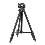 Tripé YUNTENG VCT-681 138cm para Câmaras SLR / Micro-SLR / Digitais, Pernas de Alumínio Dobráveis em 4 Secções, Adequado para Canon / Nikon / Panasonic / Pentax / Casio / Sony / Fuji (Capacidade de Carga: 3kg)