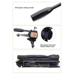 Tripé YUNTENG VCT-681 138cm para Câmaras SLR / Micro-SLR / Digitais, Pernas de Alumínio Dobráveis em 4 Secções, Adequado para Canon / Nikon / Panasonic / Pentax / Casio / Sony / Fuji (Capacidade de Carga: 3kg)