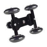 Primeira Geração DEBO Carro de Carril Deslizante para Vídeo de Mesa de Chão para Câmara DSLR / Filmadoras, Preto