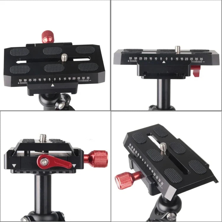 Estabilizador Profissional Letspro com Placa Ajustável em Fibra de Carbono para Câmara / DV / DSLR / Filmadora (SK-500)