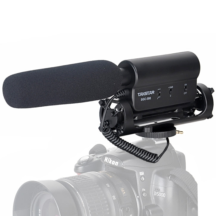 Microfone Profissional TAKSTAR SGC-598 para Entrevistas Fotográficas para DSLR e Câmara de Vídeo