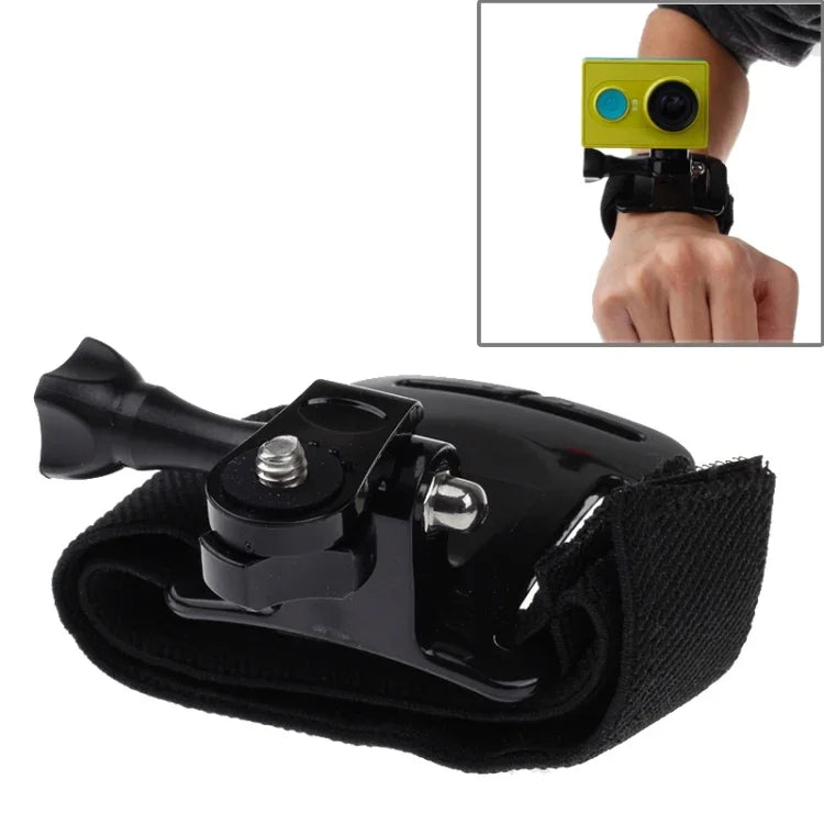 Cinta de Braço / Correia de Pulso GP110 + Suporte Conector para GoPro, Insta360, DJI e Outras Câmaras de Ação, GP110