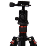 Triopo MT-2504C Tripé Portátil Ajustável em Alumínio com Cabeça de Bola NB-1S para Câmera DSLR Canon Nikon Sony, MT-2504C (Preto), MT-2504C (Dourado)
