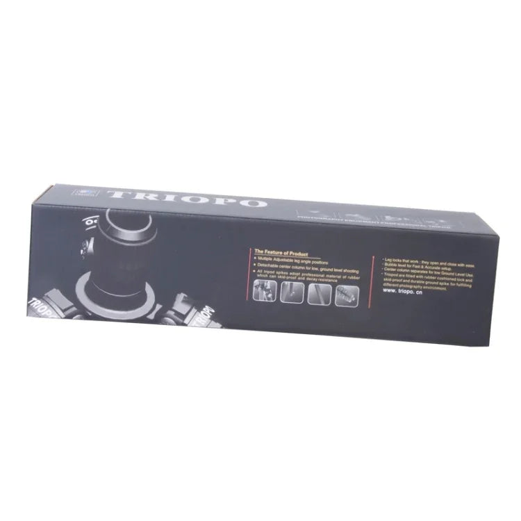Triopo MT-2804C Tripé Portátil Ajustável em Alumínio com Cabeça de Bola NB-2S para Câmera DSLR Canon Nikon Sony, MT-2804C (Preto), MT-2804C (Dourado)