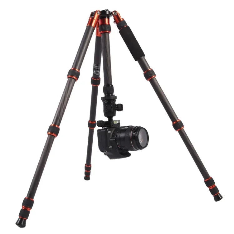 Triopo GT-2505x8.C Tripé Portátil Ajustável em Fibra de Carbono com Cabeça de Bola de Alumínio B-1 para Câmera DSLR Canon Nikon Sony, GT-2505x8.C (Preto), GT-2505x8.C (Dourado)