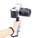 Suporte de Luz LED com Esponja para Flash, Monopé Estabilizador de Mão com Gimbal para Câmara SLR, Monopé de Mão (Vermelho), Monopé de Mão (Azul), Monopé de Mão (Verde), Monopé de Mão (Laranja)