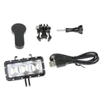 Luz de Vídeo SupTig 30M Impermeável 300LM para GoPro, Insta360, DJI e Outras Câmaras de Ação, Luz de Vídeo