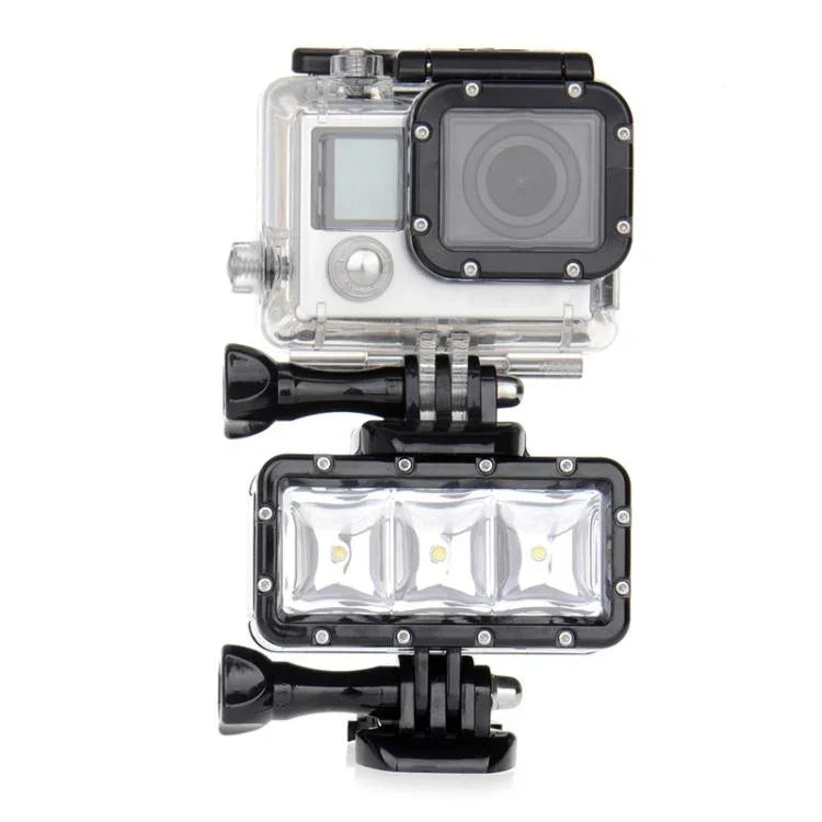 Luz de Vídeo SupTig 30M Impermeável 300LM para GoPro, Insta360, DJI e Outras Câmaras de Ação, Luz de Vídeo
