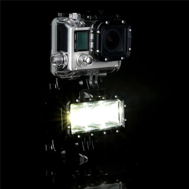 Luz de Vídeo SupTig 30M Impermeável 300LM para GoPro, Insta360, DJI e Outras Câmaras de Ação, Luz de Vídeo