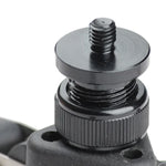 Base Universal para Monopé com Parafuso de 1/4 polegada e Três Pés para Câmara de Vídeo, Base Preta