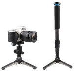 Base Universal para Monopé com Parafuso de 1/4 polegada e Três Pés para Câmara de Vídeo, Base Preta