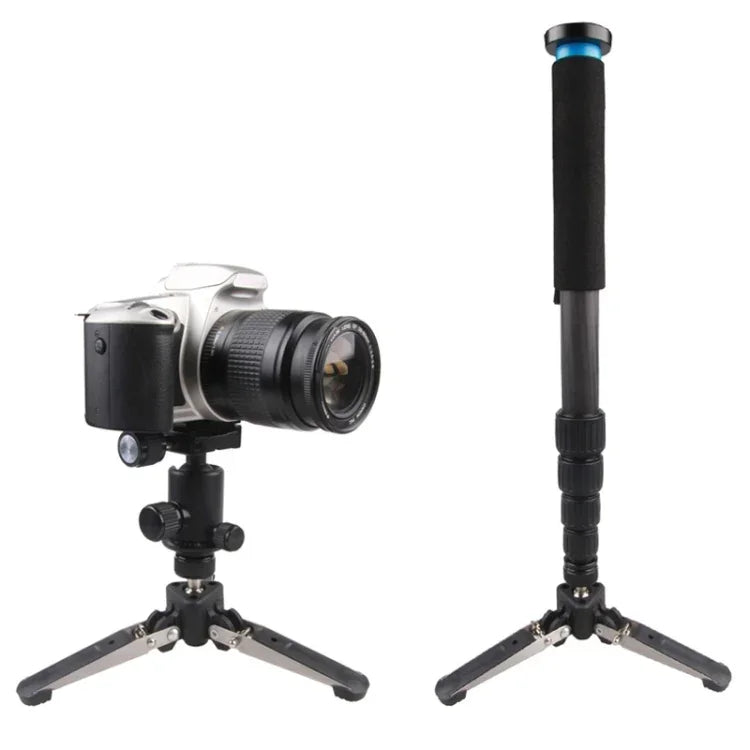 Base Universal para Monopé com Parafuso de 1/4 polegada e Três Pés para Câmara de Vídeo, Base Preta