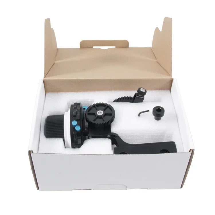 YELANGU YLG0103D F4 Limit Follow Focus com Correia de Anel de Engrenagem Ajustável para Canon / Nikon / Câmaras de Vídeo / Câmaras DSLR, YLG0103D