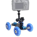 YELANGU YLG0105B Mini Carrinho Dolly com Escala para Câmaras Canon / Nikon / DSLR, YLG0105B