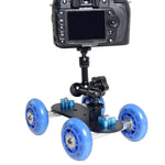 YELANGU YLG0105B Mini Carrinho Dolly com Escala para Câmaras Canon / Nikon / DSLR, YLG0105B