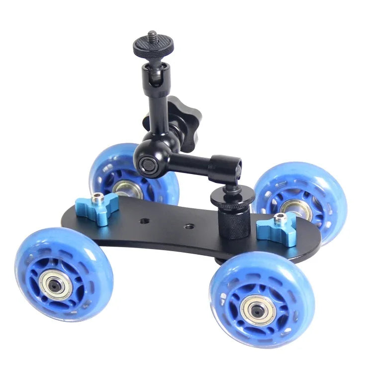 YELANGU YLG0105B Mini Carrinho Dolly com Escala para Câmaras Canon / Nikon / DSLR, YLG0105B