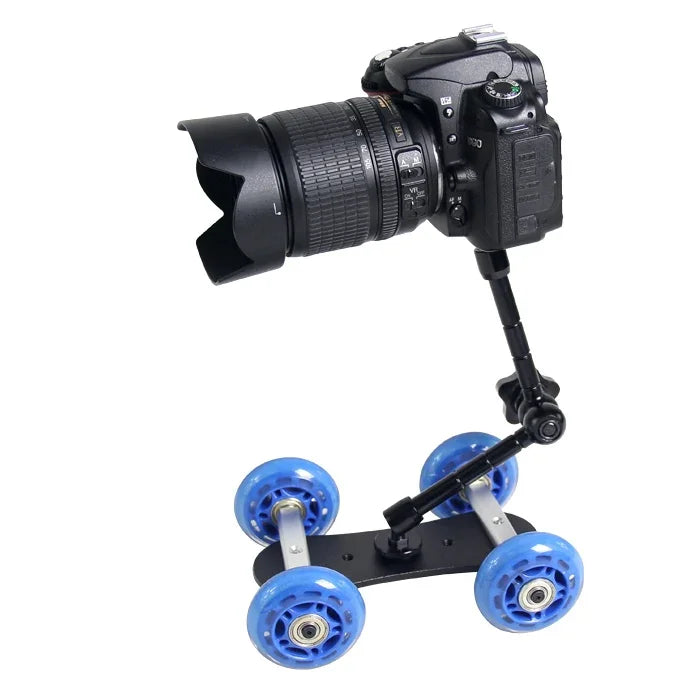 YELANGU YLG0105B Mini Carrinho Dolly com Escala para Câmaras Canon / Nikon / DSLR, YLG0105B