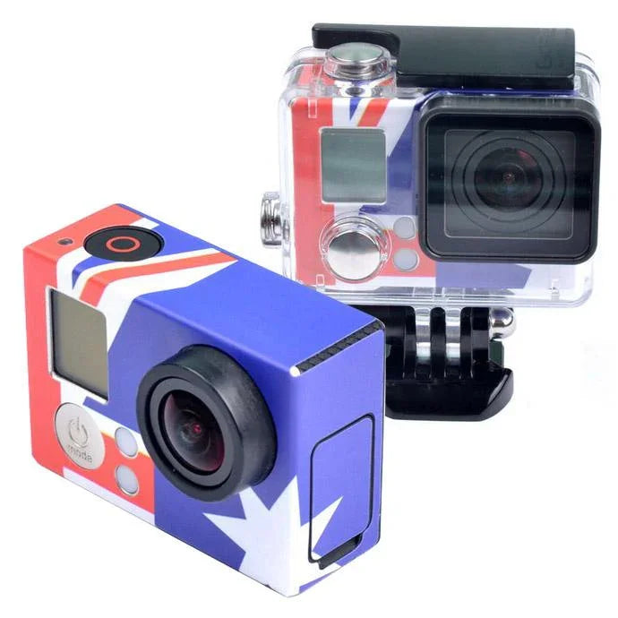 Autocolante para Estojo GoPro HERO3+ /3, Bandeira dos EUA, Bandeira da Austrália, Bandeira do Brasil