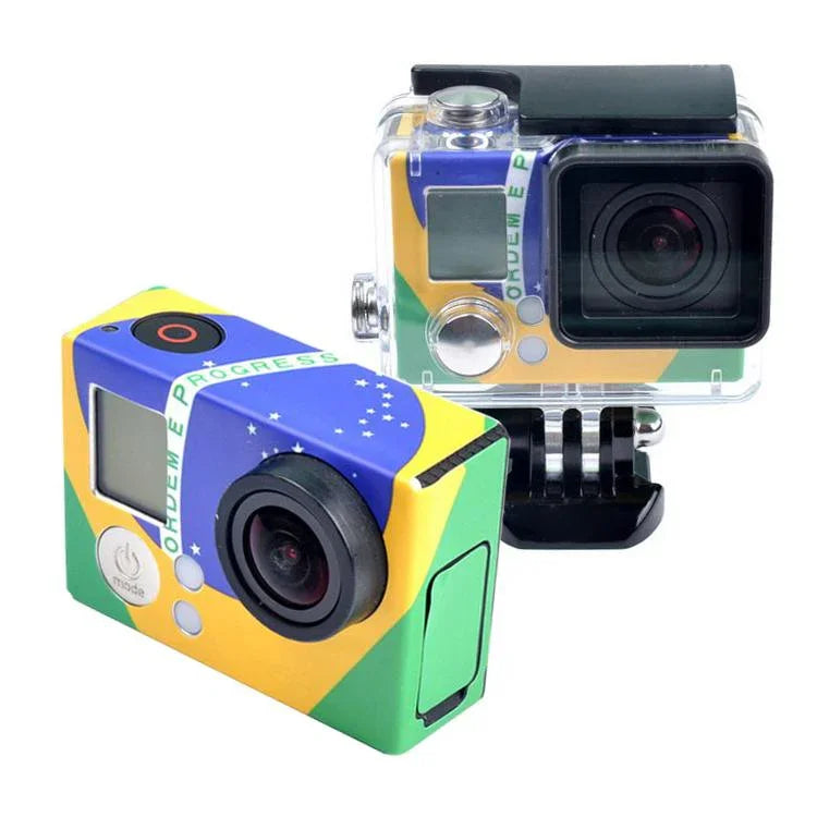 Autocolante para Estojo GoPro HERO3+ /3, Bandeira dos EUA, Bandeira da Austrália, Bandeira do Brasil