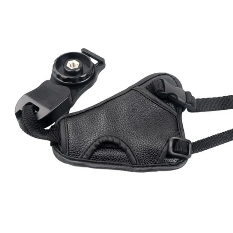 Pega de Mão com Correia de Pulso em Pele PU Macia para Câmara Nikon / Canon / Sony