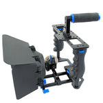 Estabilizador de Gaiola para Câmara de Vídeo com Pega Grande YELANGU YLG1103A-B + Kit Matte Box para Câmara DSLR / Câmara de Vídeo