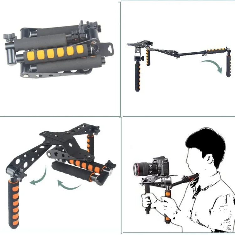 Montagem de Ombro com Pegas Multifuncionais YELANGU YLG0107D Rig I para Câmara DSLR / Câmara de Vídeo
