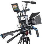 Montagem de Ombro com Duas Pegas YELANGU YLG1103A-A + Kit Estabilizador de Gaiola com Matte Box para Câmara DSLR / Câmara de Vídeo