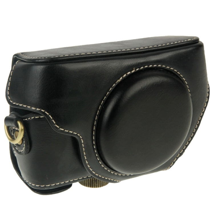 Bolsa de Câmara em Pele PU Estilo Retro com Correia para Sony RX100 M3 / M4 / M5