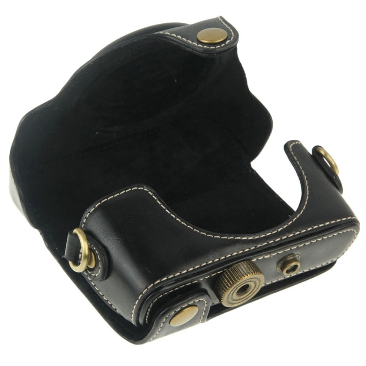 Bolsa de Câmara em Pele PU Estilo Retro com Correia para Sony RX100 M3 / M4 / M5