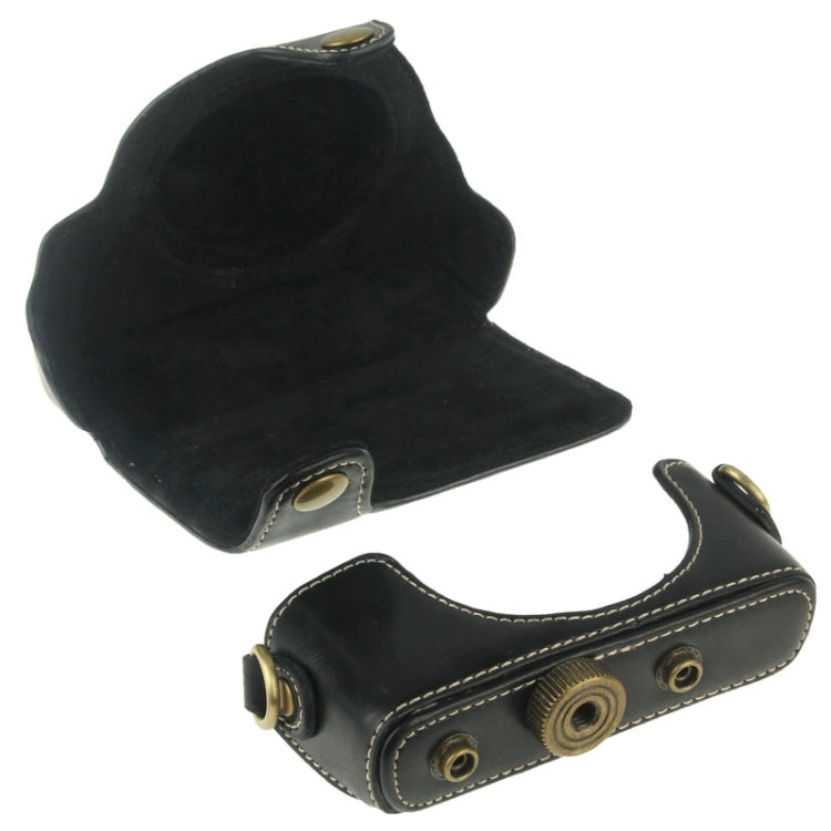 Bolsa de Câmara em Pele PU Estilo Retro com Correia para Sony RX100 M3 / M4 / M5