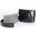 Bolsa de Câmara em Pele PU Estilo Retro com Correia para Sony RX100 M3 / M4 / M5