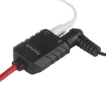 Cabo divisor de microfone de auscultador Aputure 3,5mm áudio Y macho para 2 fêmeas, 3,5mm macho para 2 fêmeas